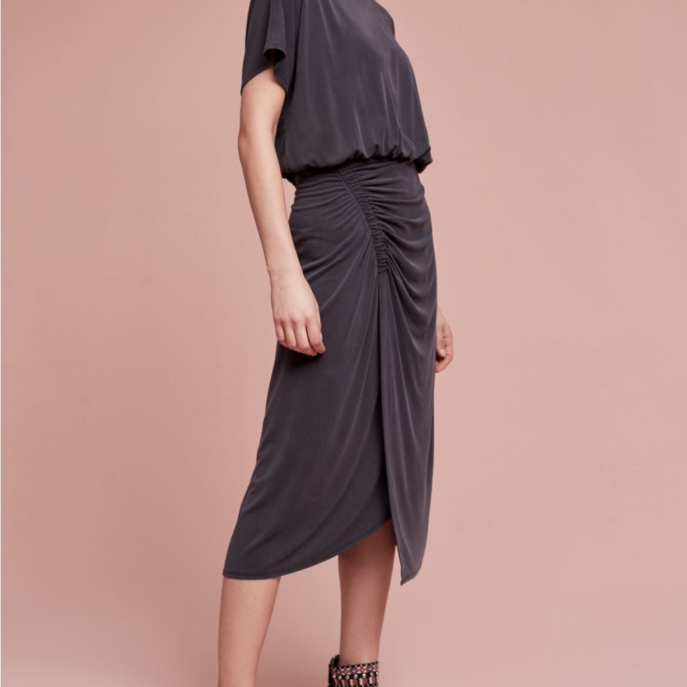 NWT •   Moulinette Soeurs ETTA RUCHED MIDI DRESS